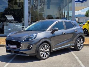 Voir le détail de l'offre de cette FORD Puma 1.0 EcoBoost 125ch mHEV Titanium X 6cv de 2022 en vente à partir de 229.45 €  / mois